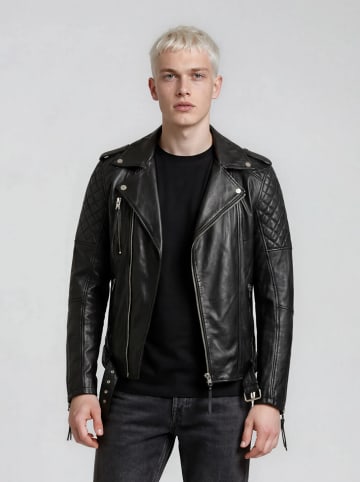 trueprodigy Lederjacke Simba in Schwarz