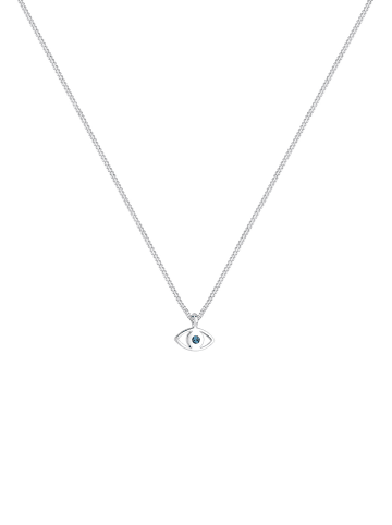 Elli Halskette 925 Sterling Silber Evil Eye in Blau