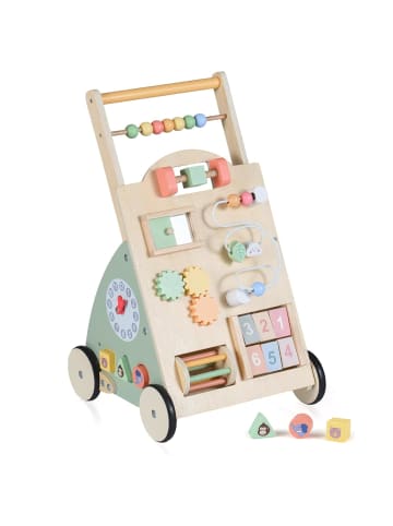 COSTWAY Baby Lauflernwagen ab 1 Jahr in Hellbraun