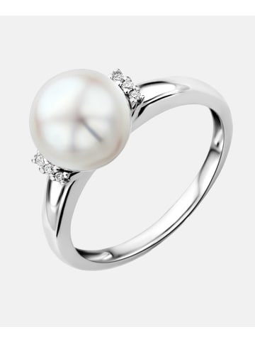 Diamant L'éternel Ring aus 375 Weißgold mit Perle