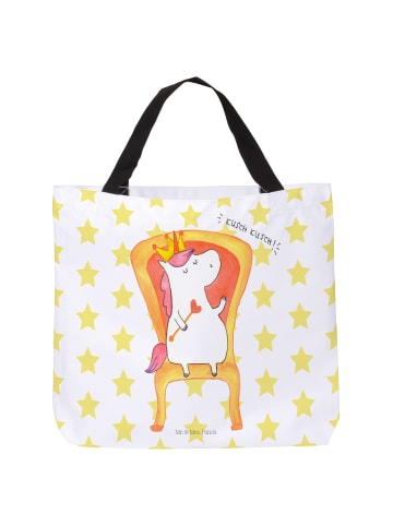 Mr. & Mrs. Panda Reisetasche Einhorn König ohne Spruch in Weiß