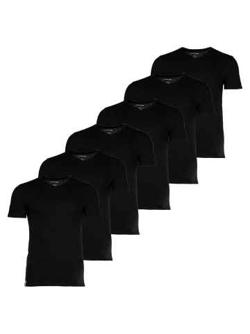 Lacoste T-Shirt 6er Pack in Schwarz