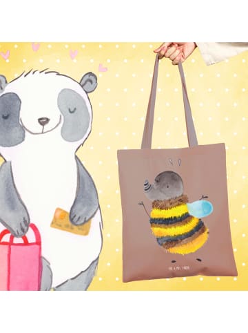 Mr. & Mrs. Panda Schultasche Hummel flauschig ohne Spruch in Braun Pastell