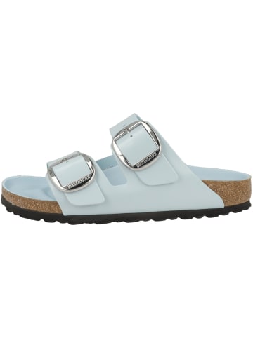 Birkenstock Sandale Arizona Big Buckle Naturleder Lack schmal in hellblau