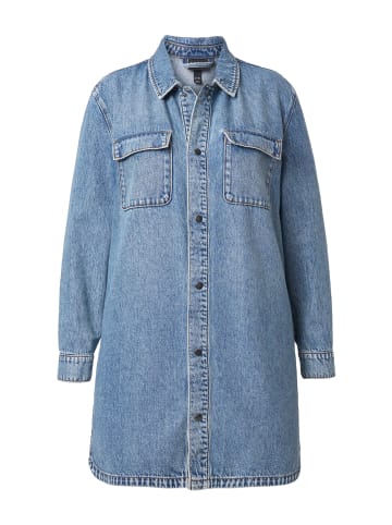 Ulla Popken Jeansjacke in mid blue denim
