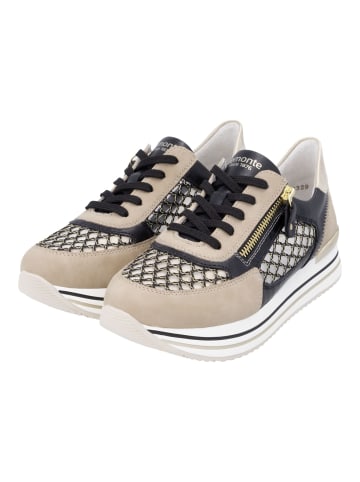 remonte Sneaker in Schwarz/Gold