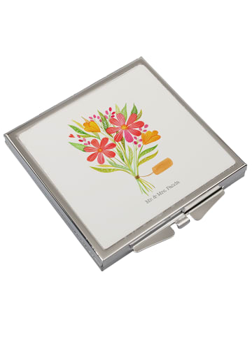 Mr. & Mrs. Panda Schminkspiegel Blumenstrauß ohne Spruch in Weiß