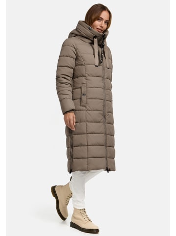Navahoo Winterjacke Navahoo Mondmaedchen Damen Winter Steppjacke N036 in Stone Brown