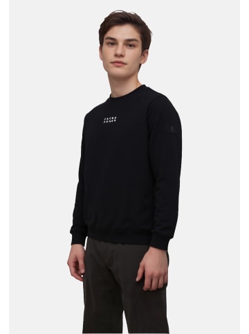 JACK & JONES Junior Sweatshirt 'Point Sweat Badge' in schwarz