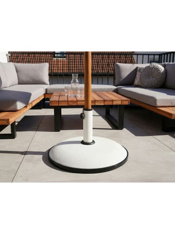 Beliani Zubehör für Sonnenschirme CANZO in Weiß/Schwarz - (W) 54 x (H) 40 x (L) 54 cm