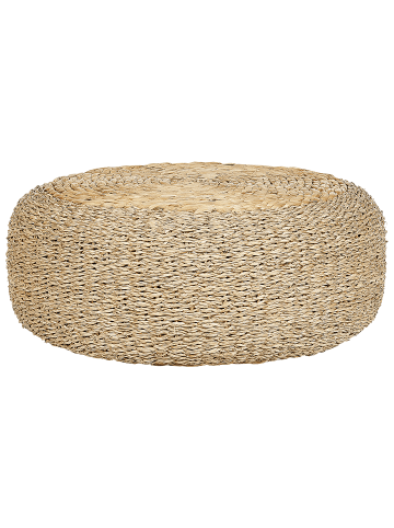 Beliani Pouf BACKAN in Beige - (W) 50 x (H) 20 x (L) 50 cm