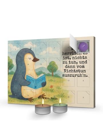 Mr. & Mrs. Panda Duftkerzen Adventskalender Pinguin Buch Design ... in Weiß