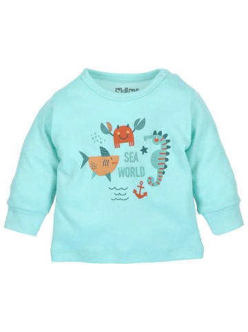 Nini Shirt Langarm Sea in blau