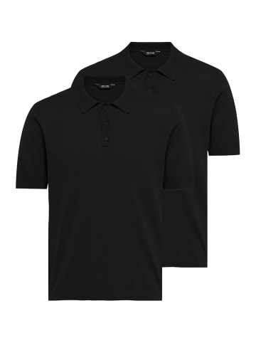 ONLY & SONS Poloshirt Wyler in Schwarz