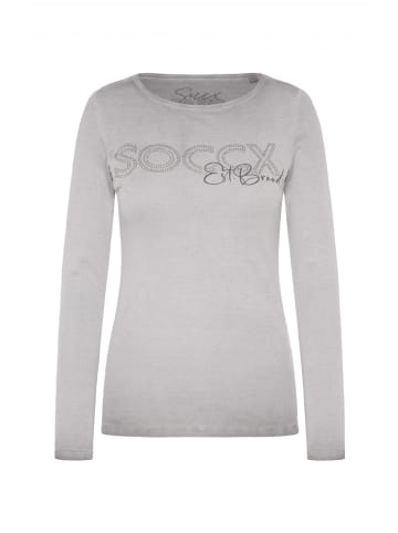 soccx Longsleeve 'Basic' in grau