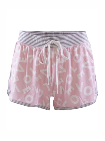 P.J. Salvage Pyjamahose short - Live Life Gratefully in Pink