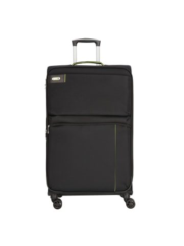 D&N Travel Line 6704 4-Rollen Trolley 75 cm in black green