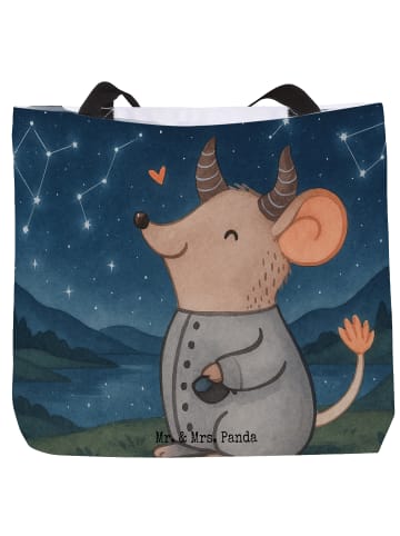 Mr. & Mrs. Panda Reisetasche Stier Astrologie Design ohne Spruch in Weiß