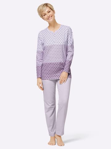 WITT WEIDEN Schlafanzug in ecru-flieder