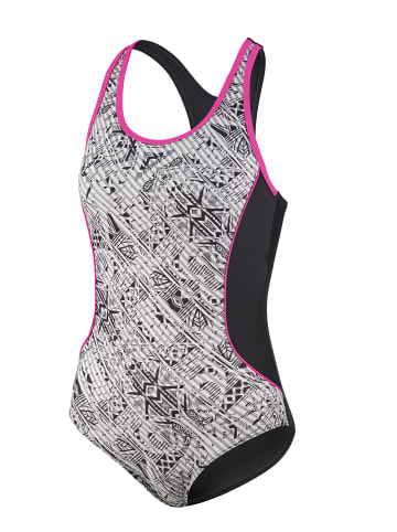 BECO the world of aquasports Badeanzug Maxpower Swimsuit BECO- Aqua in schwarz-bunt