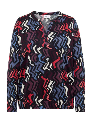 Cecil Gemustertes Tunika-Shirt in Schwarz