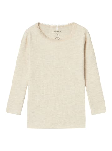 name it Langarmshirt in peyote melange