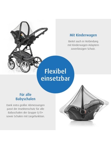 Reer BiteSafe Insektenschutz für Babyschale schwarz in Schwarz ab 0 Monate
