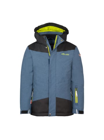 Trollkids Winterjacke Norefjell in mystic blue/glow green