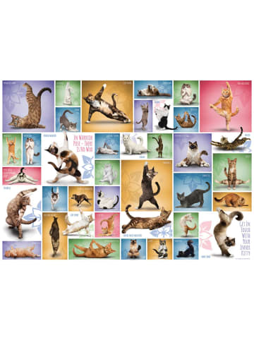 HUCH! Puzzle Yoga Cats in Bunt