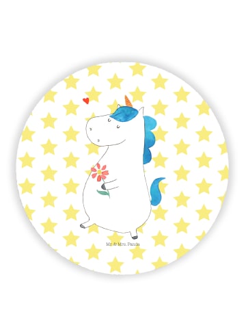 Mr. & Mrs. Panda Pinnwand Magnet Einhorn Spaziergang ohne Spruch in Weiß