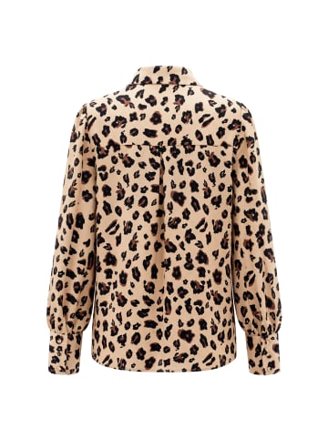 VINAJA Women Plus Size Blouse in Beige Leopard