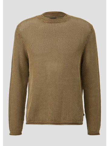 QS Strickpullover in 8482_sandstein