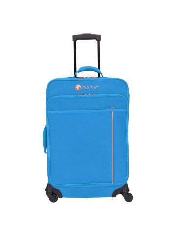 Check.In Madrid - 4-Rollen-Trolley 65 cm in blau