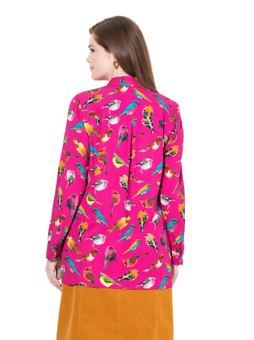 Ulla Popken Hemdbluse in dunkles malve