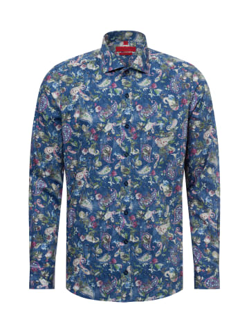 Finshley & Harding Hemd Easy Care in indigo mehrfarbig - 0006