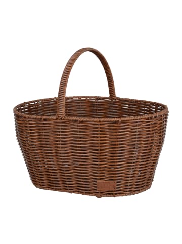 UNUS Einkaufskorb Rattan-Optik Henkelkorb in Braun