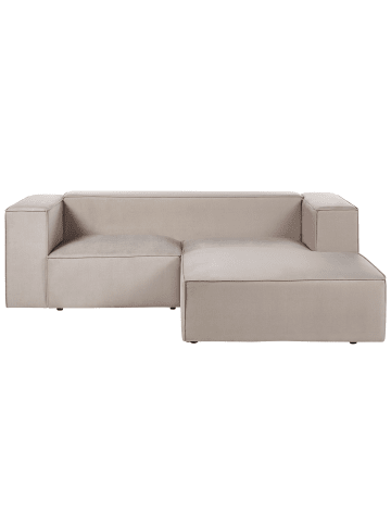 Beliani 2-Sitzer Sofa VERNON in Beige - (W) 236 x (H) 68 x (L) 175 cm