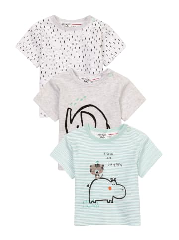 Minoti 3tlg. Set: T-Shirt Koala 3 in grau