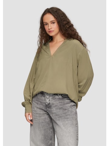QS Bluse in 7854_tannengrün