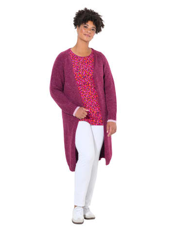 Janet & Joyce Strickjacke in fuchsia pink