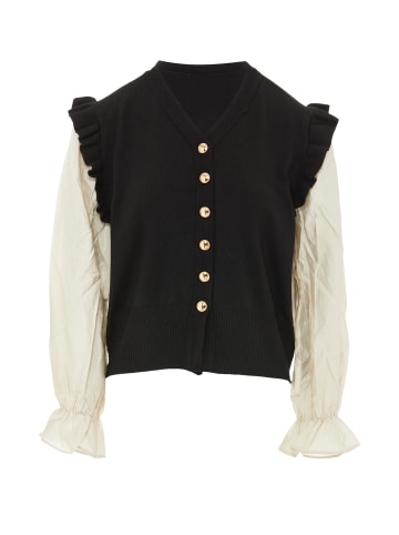 NAEMI Damen Strickjacke in Schwarz