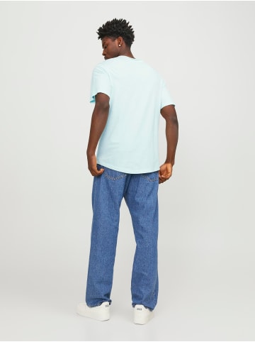 Jack & Jones Basic T-Shirt Rundhals Kurzarm JJEBASHER in Mint