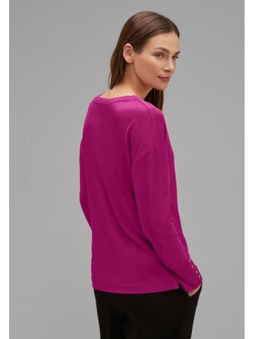 Street One Langarmshirt in bright cozy pink