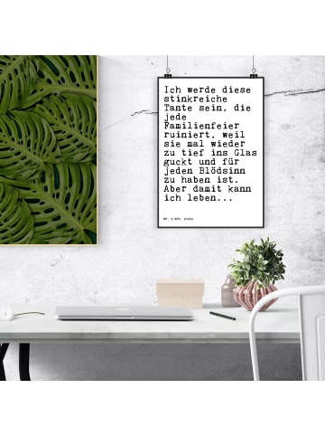 Mr. & Mrs. Panda Bild Ich werde diese stinkreiche... mit Spruch in Weiß