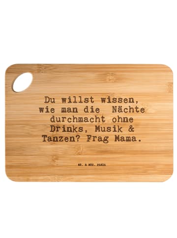 Mr. & Mrs. Panda Schneidebrett Du willst wissen, wie... mit Spruch in Braun