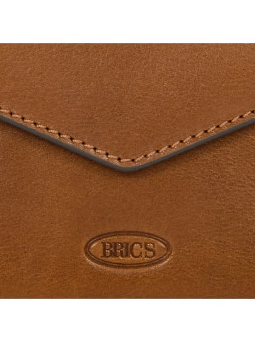 BRIC`s Volterra Kreditkartenetui RFID Schutz Leder 15 cm in tobacco