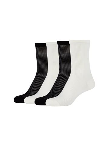 camano Socken 4er Pack ca-soft in schwarz weiß