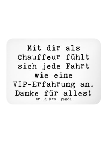 Mr. & Mrs. Panda magnet Spruch VIP Chauffeur mit Spruch in Weiß