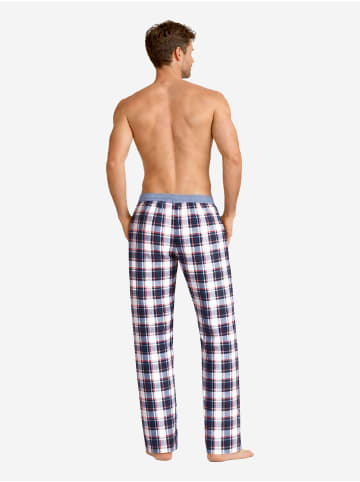 Luca David Pyjamahose Olden Glory Pants in blau+rot