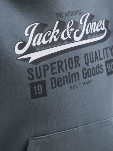 JACK & JONES Junior Kapuzensweatshirt JJELOGO SWEAT HOOD JNR in stormy weather